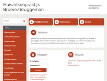 Tablet Screenshot of huisartsen-broere-bruggeman.praktijkinfo.nl
