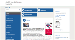 Desktop Screenshot of huisartspraktijkvdsande.praktijkinfo.nl