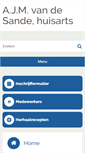 Mobile Screenshot of huisartspraktijkvdsande.praktijkinfo.nl