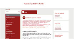 Desktop Screenshot of huisartsdemeulder.praktijkinfo.nl