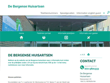 Tablet Screenshot of debergensehuisartsen.praktijkinfo.nl