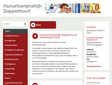 Tablet Screenshot of huisartsendapperbuurt.praktijkinfo.nl