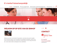 Tablet Screenshot of iemhof.praktijkinfo.nl