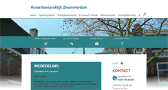 Desktop Screenshot of huisartszwammerdam.praktijkinfo.nl