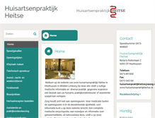 Tablet Screenshot of huisartsenhameleersheuts.praktijkinfo.nl