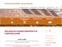 Tablet Screenshot of carnisselande.praktijkinfo.nl