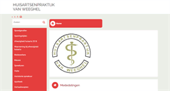 Desktop Screenshot of huisartsenpraktijkvanweeghel.praktijkinfo.nl