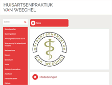 Tablet Screenshot of huisartsenpraktijkvanweeghel.praktijkinfo.nl