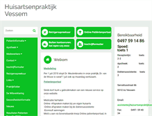 Tablet Screenshot of huisartsenpraktijkvessem.praktijkinfo.nl
