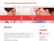 Tablet Screenshot of groepspraktijk-sappemeer.praktijkinfo.nl