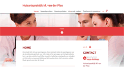 Desktop Screenshot of mvanderplas.praktijkinfo.nl