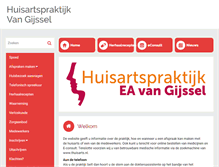 Tablet Screenshot of huisartsvangijssel.praktijkinfo.nl