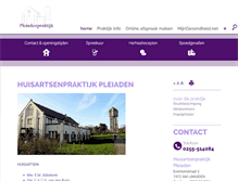 Tablet Screenshot of pleiaden.praktijkinfo.nl