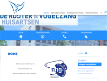 Tablet Screenshot of deruijtervogelzang.praktijkinfo.nl