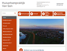 Tablet Screenshot of huisartsvanson.praktijkinfo.nl