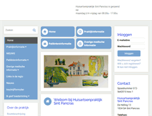 Tablet Screenshot of huisartsensintpancras.praktijkinfo.nl