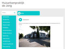 Tablet Screenshot of huisartsdejong.praktijkinfo.nl
