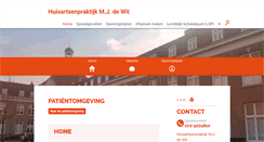 Desktop Screenshot of huisartsdewit.praktijkinfo.nl