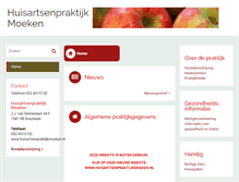 Tablet Screenshot of huisartsenpraktijkmoeken.praktijkinfo.nl