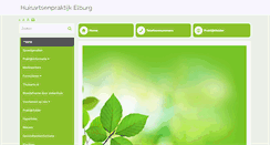Desktop Screenshot of huisartsenelburg.praktijkinfo.nl