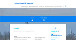 Desktop Screenshot of huisartspraktijksteensel.praktijkinfo.nl
