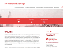 Tablet Screenshot of mcrembrandtvanrijn.praktijkinfo.nl