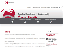 Tablet Screenshot of huisartsvanblooijs.praktijkinfo.nl