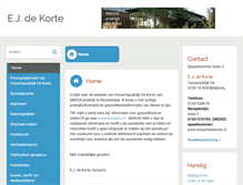 Tablet Screenshot of dekorte.praktijkinfo.nl