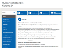 Tablet Screenshot of korendijk.praktijkinfo.nl