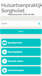Mobile Screenshot of huisartsensorghvliet.praktijkinfo.nl