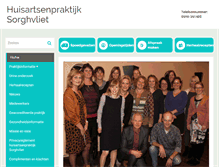 Tablet Screenshot of huisartsensorghvliet.praktijkinfo.nl