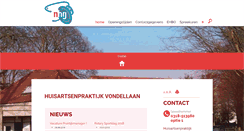Desktop Screenshot of huisartsenpraktijkvondellaan.praktijkinfo.nl