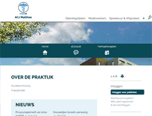 Tablet Screenshot of matthee.praktijkinfo.nl