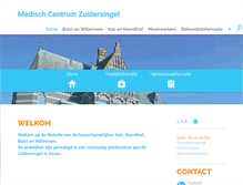 Tablet Screenshot of mczuidersingel.praktijkinfo.nl