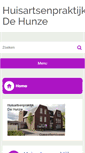 Mobile Screenshot of dehunze.praktijkinfo.nl