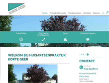 Tablet Screenshot of kortegeer.praktijkinfo.nl