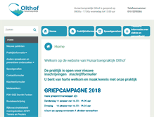 Tablet Screenshot of olthof.praktijkinfo.nl