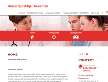 Tablet Screenshot of heeneman.praktijkinfo.nl