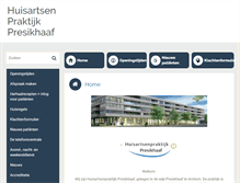 Tablet Screenshot of huisartsenpraktijkpresikhaaf.praktijkinfo.nl