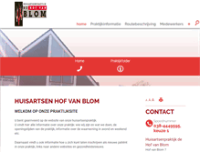 Tablet Screenshot of hofvanblom.praktijkinfo.nl