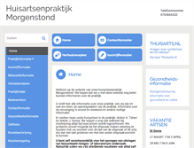 Tablet Screenshot of huisartsmorgenstond.praktijkinfo.nl