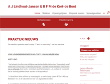 Tablet Screenshot of dekortlindhout.praktijkinfo.nl