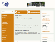 Tablet Screenshot of deroowierckx.praktijkinfo.nl
