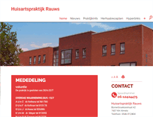 Tablet Screenshot of jrauws.praktijkinfo.nl