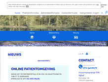 Tablet Screenshot of pmnijhof.praktijkinfo.nl