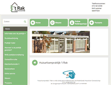 Tablet Screenshot of huisartsenpraktijk-t-rak.praktijkinfo.nl