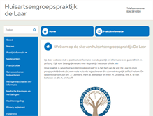Tablet Screenshot of delaar.praktijkinfo.nl