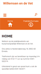Mobile Screenshot of huisartsenpraktijkwillemsenendevet.praktijkinfo.nl