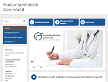 Tablet Screenshot of huisartsenkliniek.praktijkinfo.nl