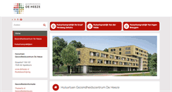 Desktop Screenshot of huisartsendeheeze.praktijkinfo.nl